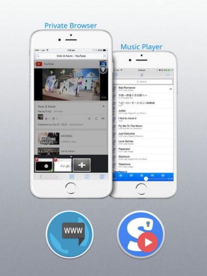 Isafeplay, alkalmazások iPhone és iPad alkalmazás-áruházból