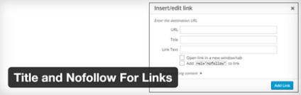 Cum de a adăuga nofollow la un link în wordpress