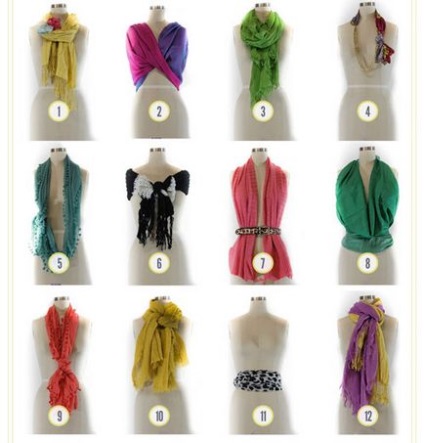 Як красиво зав'язати шарф 10 простих способів, головні убори і шарфи