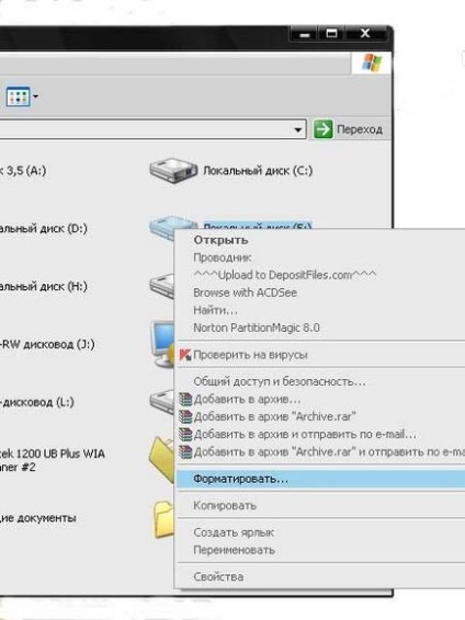 Cum se formatează un hard disk cu ferestre standard