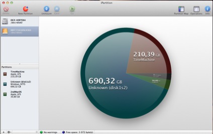 Cum se redistribuie spațiul pe partițiile hard disk în Mac OS