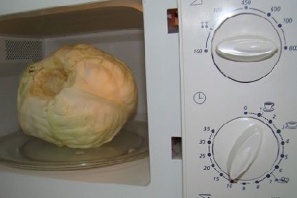 Cum să gătești varză pentru rulouri de varză într-un cuptor cu microunde, adevărat
