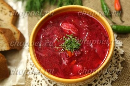 Cum să gătești un borsch roșu cu sfecla