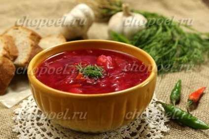 Cum să gătești un borsch roșu cu sfecla