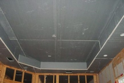 Cum se face un tavan pe două nivele din tablă de gips cu iluminare din spate