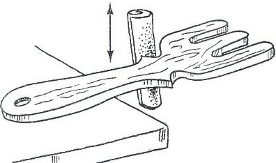 Як вирізати дерев'яну вилку