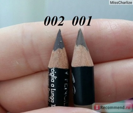Creion pentru sprâncene pupa creion impermeabil impermeabil pentru sprâncene - «pentru mine este cel mai bun! Nuanțe de 001 și