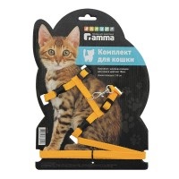 Комплект для кішок шлейки на підкладці поводок 1, 5 м, купити з доставкою