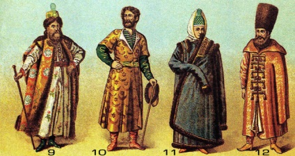 Costume ale vechii Rusii xii - xv secol