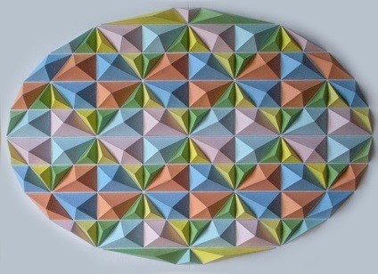 Kota hiratsuka - mozaic de origami - decoratiune cu caleidoscop
