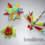 Kota hiratsuka - mozaic de origami - decoratiune cu caleidoscop