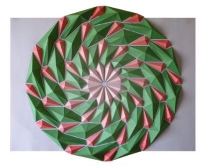 Kota hiratsuka - mozaic de origami - decoratiune cu caleidoscop