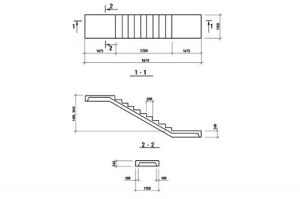 Scari marșesc clienților 9818-85 dimensiuni, înălțimea scărilor