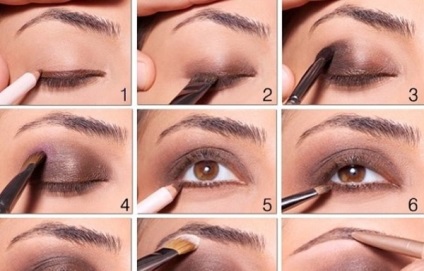 Make-up barna tónusúak lépésről lépésre, az egészség és a szépség titkát a nők