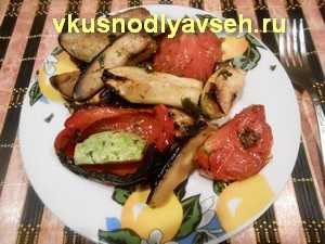 A pácolt grillezett zöldségekkel a grill - növényi kebab, lépésről lépésre recept fotók