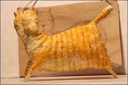 Березневий кіт з вати - ярмарок майстрів - ручна робота, handmade