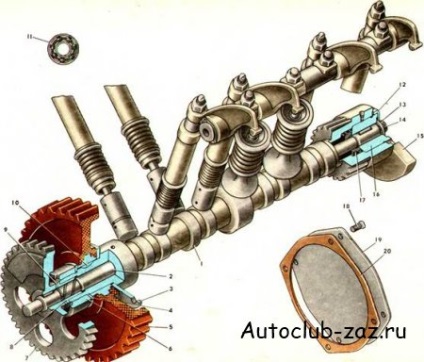 Механізм газорозподільний для двигуна заз-968м - автоклуб запорожець власників і любителів