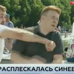 Москва, новини, на НТВ розповіли про стан журналіста, якого вдарили в прямому ефірі
