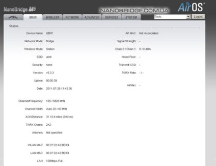 Nanobridge m5 de configurare nanobridge m5