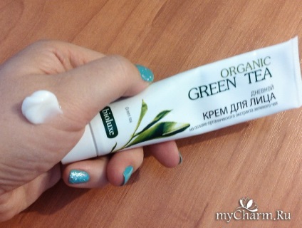 Természetes arckrém ökológiai zöld tea, amely kiválóan alkalmas a bőr a láb - bioluxe krém