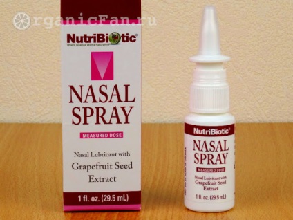 Spray nazal cu extract de semințe de grapefruit din nutribiotic ~ despre frumusețe și sănătate