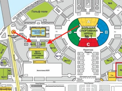 O nouă schemă de terenuri de fotbal în stadionul Luzhniki în 2017, complexul sportiv Luzhniki hartă a terenurilor de călătorie