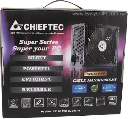 Огляд і тестування блока живлення chieftec cft-600-14cs