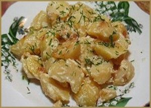 Вкусни пържени картофи със сметана