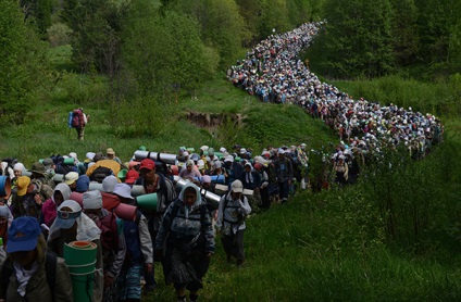 Unde a trecut tradiția procesiunilor religioase - planeta rusă