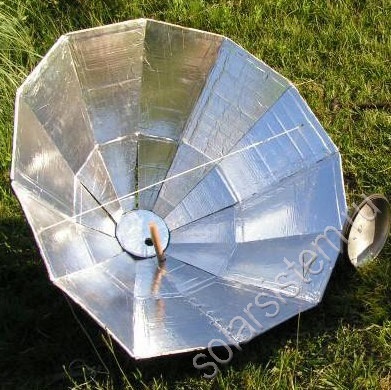 Cuptor solar parabolic din carton