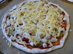 Піца з куркою покроковий рецепт з фотографіями