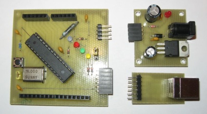 Placă microcontroler atmega8