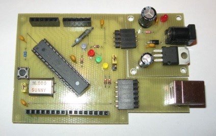 Placă microcontroler atmega8
