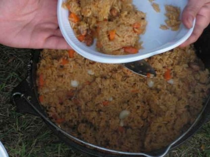 Pilaf jellegű (természetben előforduló) Pilaf szabadban