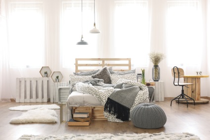 Paleți în interiorul ideii de mobilier cu propriile mâini, babybrand