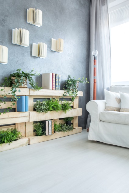 Paleți în interiorul ideii de mobilier cu propriile mâini, babybrand