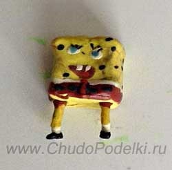 Artizanat din spongebob plasticine și patric