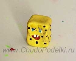 Artizanat din spongebob plasticine și patric