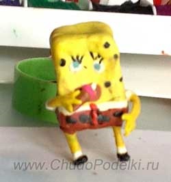 Artizanat din spongebob plasticine și patric