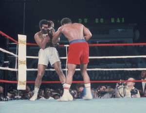 A mérkőzést, amelyben Muhammad Ali visszanyerte a világbajnoki cím, a sport és az egészség