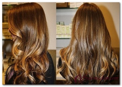 Colorarea părului în stilul bronzului (bronz), foto