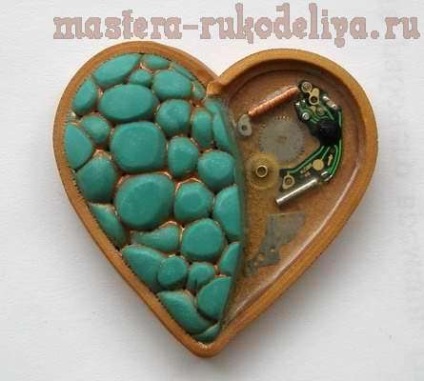 Polymer Clay mechanikus szívek (szív) Polymer Clay mechanikai szívek