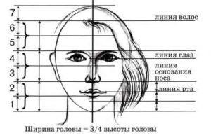 Proporția de cap este plasat corect ochii, buzele, urechile, să învețe să deseneze