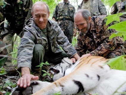 Putin și fotografii cu animale