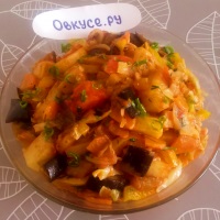 Növényi pörkölt burgonyával - (több mint 23 receptet) a fényképeket (Meleg ételek zöldség) Növényi pörkölt burgonyával - (több mint 23 receptet) a fotók