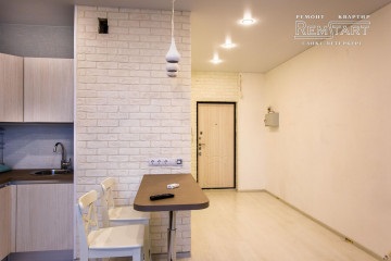 Repararea exemplelor de prețuri de apartament studio de descriere a lucrărilor, compania 