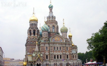 Oroszország, Szentpétervár templom Vérző Megváltó - Memorial Church helyén királygyilkos