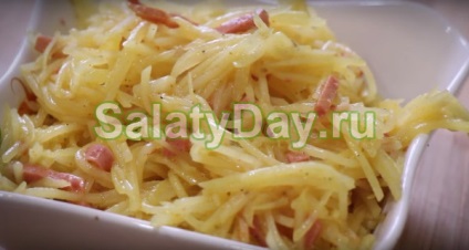 Saláta nyers burgonya - szokatlan receptek fotókkal és videó