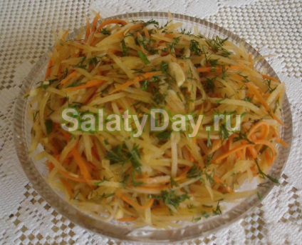 Салат з сирої картоплі - незвичайне блюдо рецепт з фото і відео