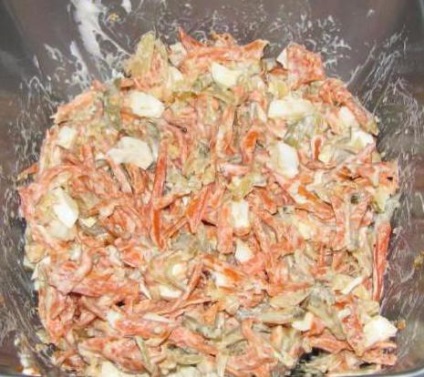 Салат шахтарський з солоними огірками рецепт з фото